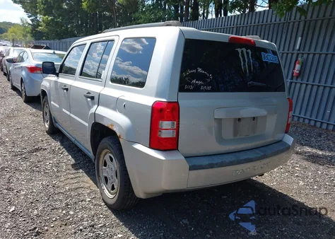 2008 Jeep Patriot Sport из США, поврежденный, VIN 1J8FF28W58D526909